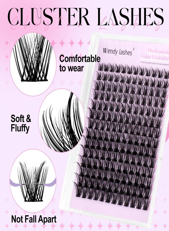 Wendy Lashes Newbie Essentials10-18mm Mixed Length D-Curl Cluster Lashes for Soft Wispy Lash Extensions - Image 4